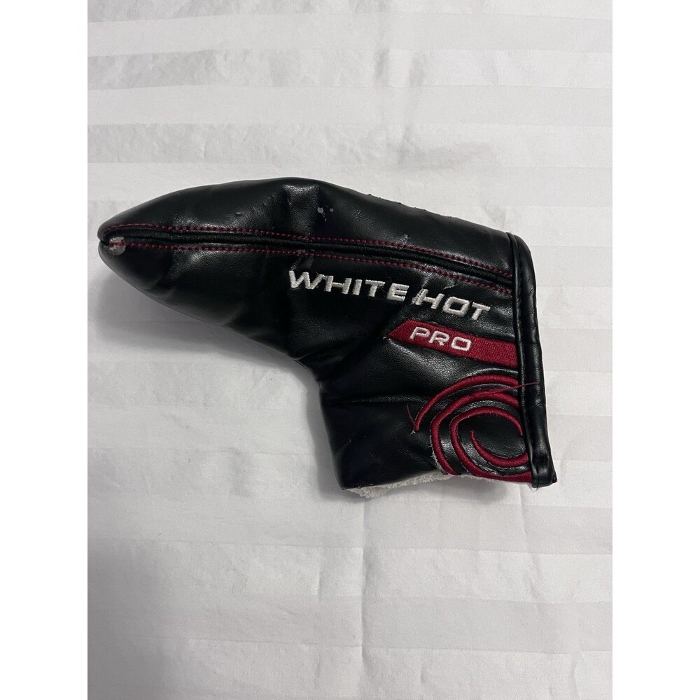 Odyssey White Hot Pro Blade Putter Headcover Golf Club Cover Black Red Swirl